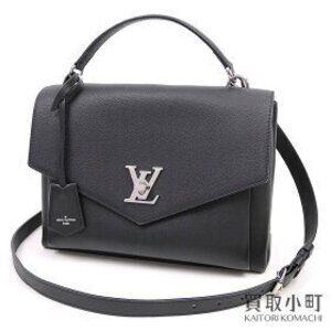 Louis Vuitton My Lock Me Noir Black Calfskin LV Logo Twist Crossbody Bag